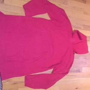 Sweater dress turtleneck